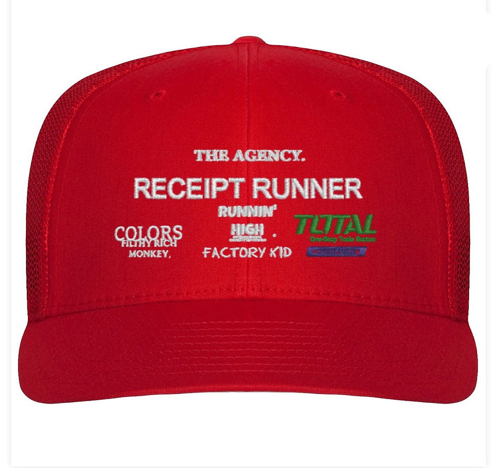 Thumbnail: The Agency x Receipt Runner Hat via Factory Kid @factory_kid_news_ 