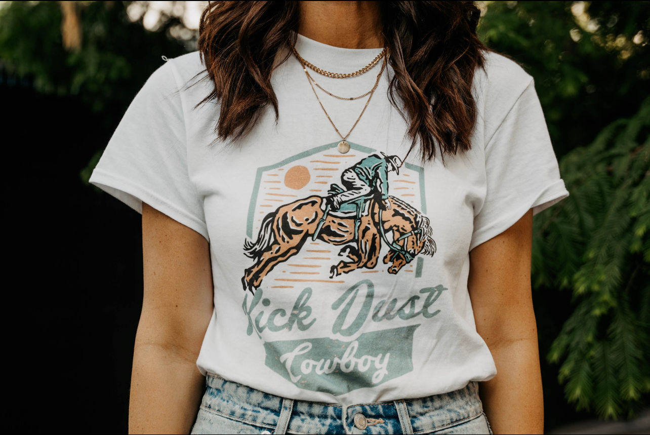 Kick Dust Cowboy Tee