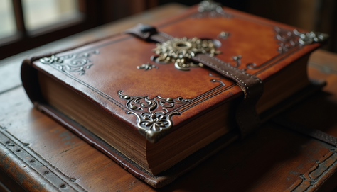 Crafted grimoire reflecting dark crafting traditions of horror literature.