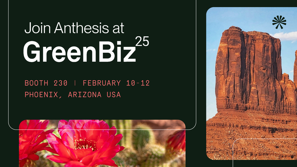 Anthesis GreenBiz25 initial promotion post
