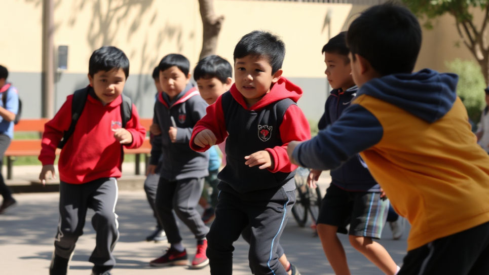 NIños jugando en recreo. www.connectate.cl