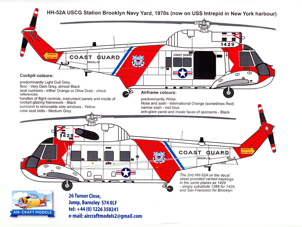 Thumbnail: Air-Craft Models ACK72032 1/72nd scale Sikorsky HH-52A U.S.C.G. Red / White scheme, resin kit.