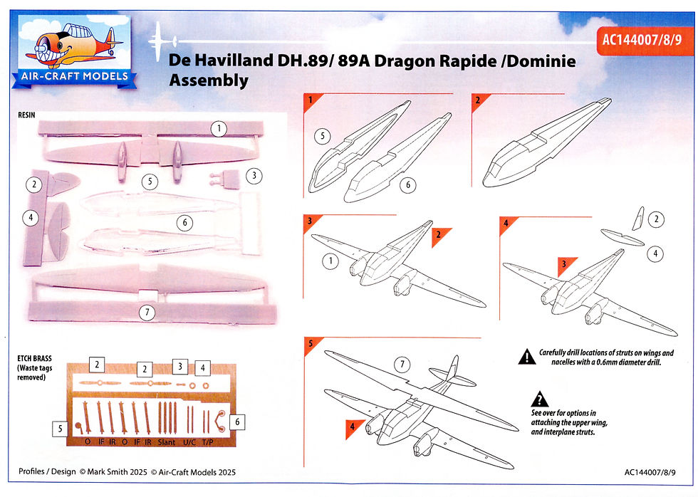 Thumbnail: ACK144009 De Havilland DH.89B Dominie Mk.1 Royal Navy resin kit 1/144 Model Kit Box Cover