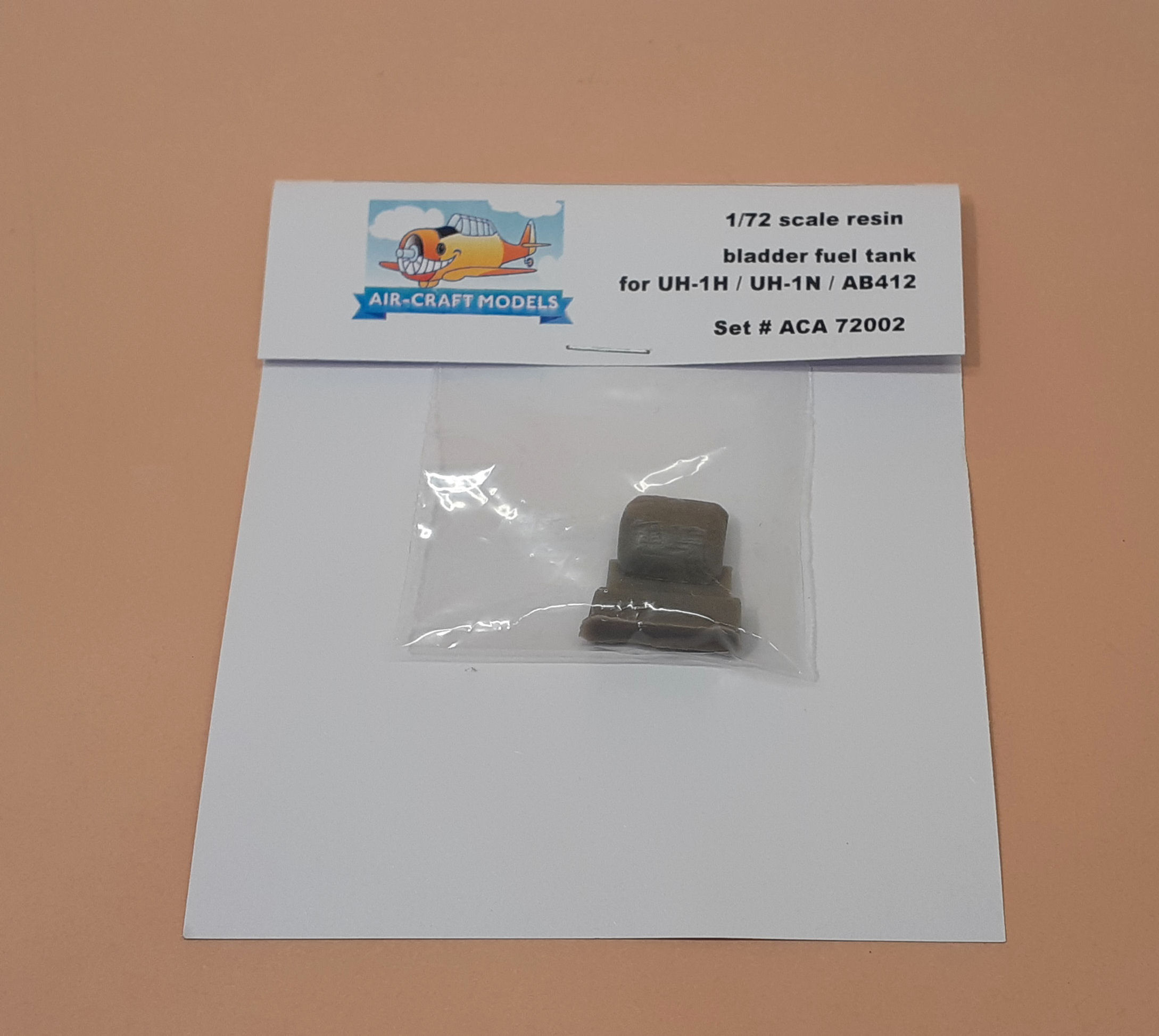 Air-Craft Models ACA72002, Bell UH-1H, UH-1N & AB412, Bladder Fuel Tank, 1/72nd scale resin accessory.