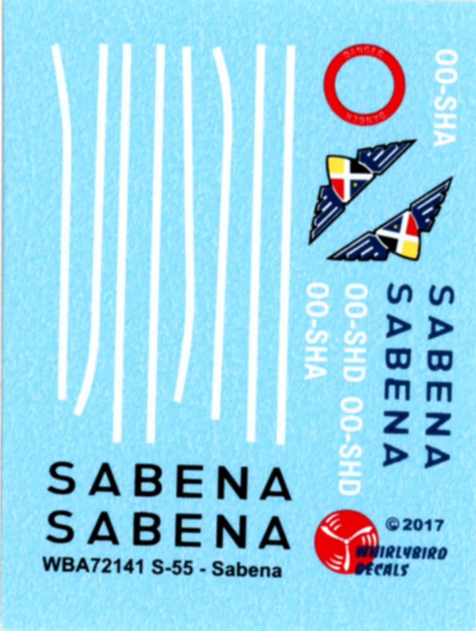 Thumbnail: Air-Crart Models ACA72141, Sikorsky S-55 Sabena Airlines, resin & etch detail set, decals