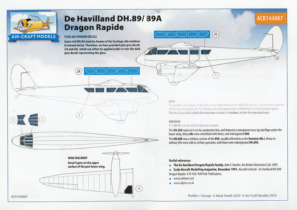 Thumbnail: ACK144009 De Havilland DH.89B Dominie Mk.1 Royal Navy resin kit 1/144 Model Kit Box Cover