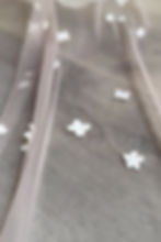 Schleier mit 3D Blüten