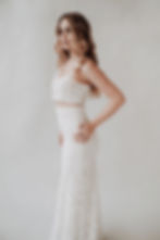 Brautkleid Zweiteiler aus Spitze