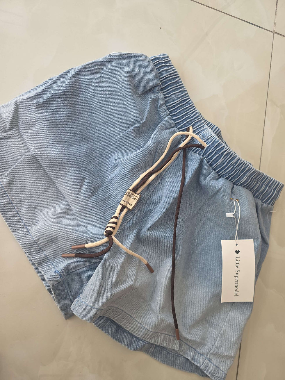 Miniatura: Short jeans cordoncino