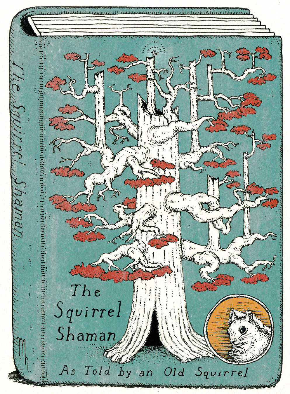 The Squirrel Shaman book cover print