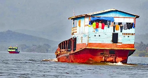 Honorable Mention - "Life on the Mekong" by Barbara Wells