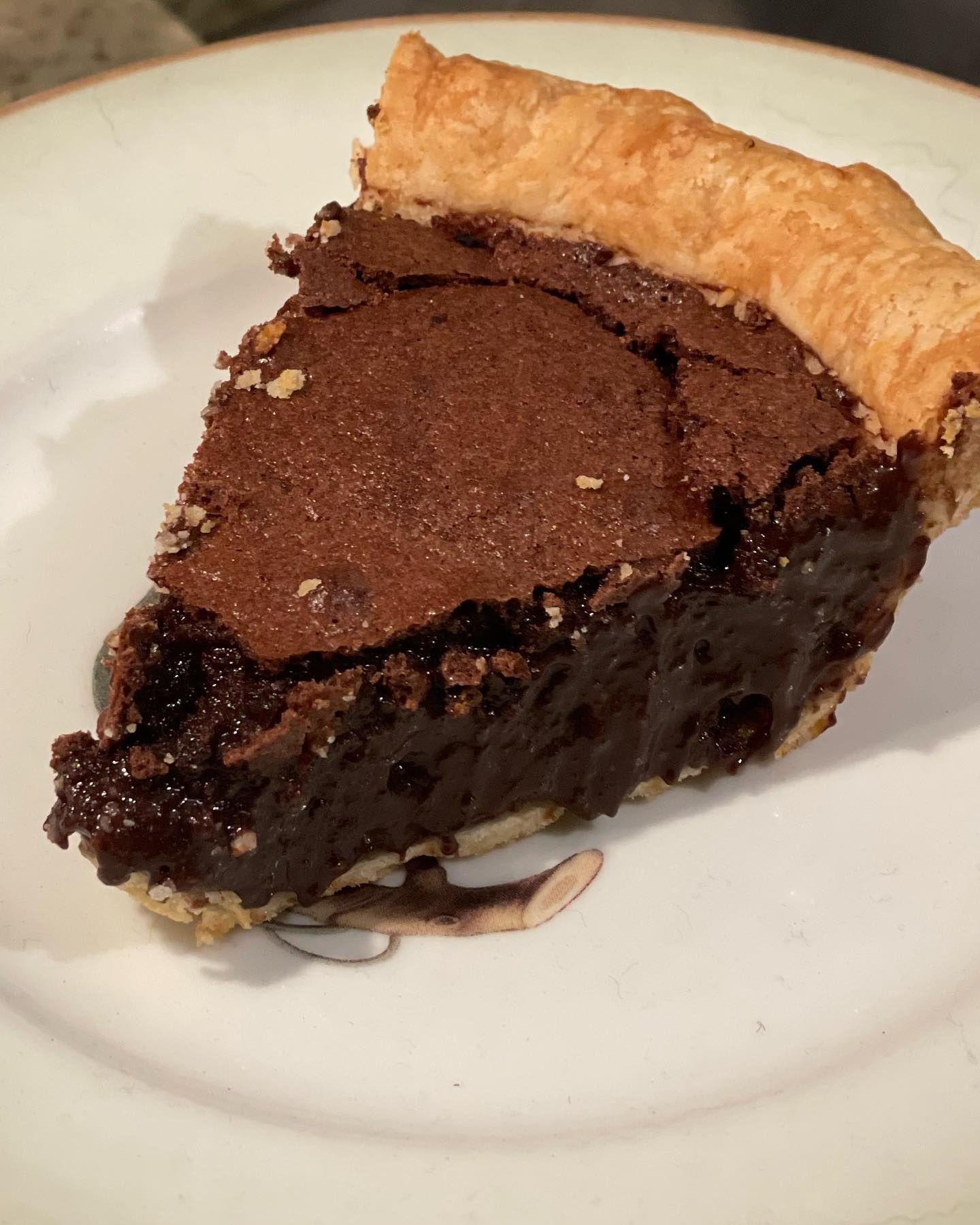 Chocolate chess pie