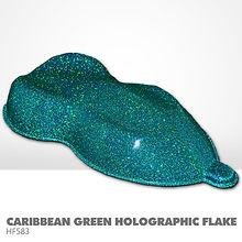 Caribbean Green Holographic Flake
