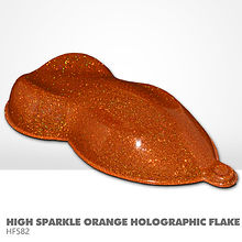 High Sparkle Orange Holographic Flake