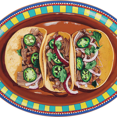 Taco Tuesday Acrylic Gouache Painting