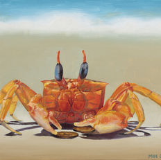 Crab Oil Painting