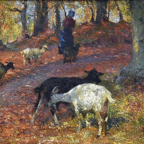 Evariste Carpentier, La Gardeuse de Chèvres, d'après Liège-Elysée et Laurent Delatte 