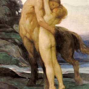 Emile Berchmans, Le Centaure amoureux, d'après Artnet & Google