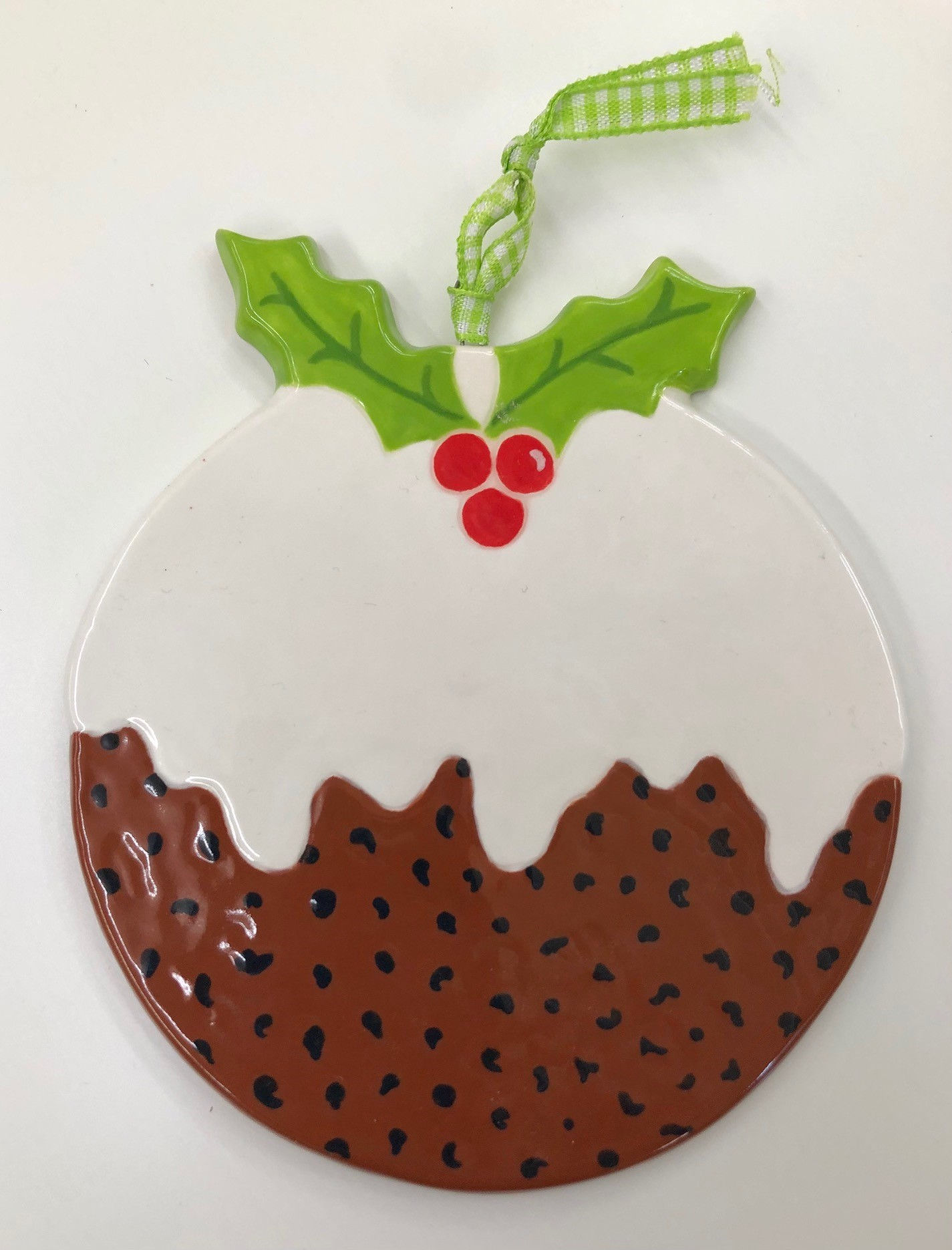Large fat Christmas Pudding tree decoration