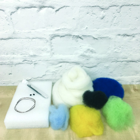 Thumbnail: Blue Tit on Bobbin - Needle Felting Kit
