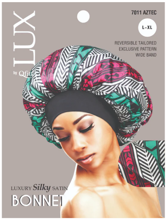 X-Large Luxury Silky Satin Bonnet - Pattern