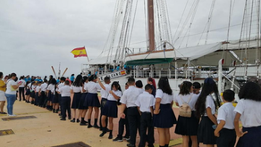 Más 600 estudiantes limonenses visitaron buque más antiguo de la armada española