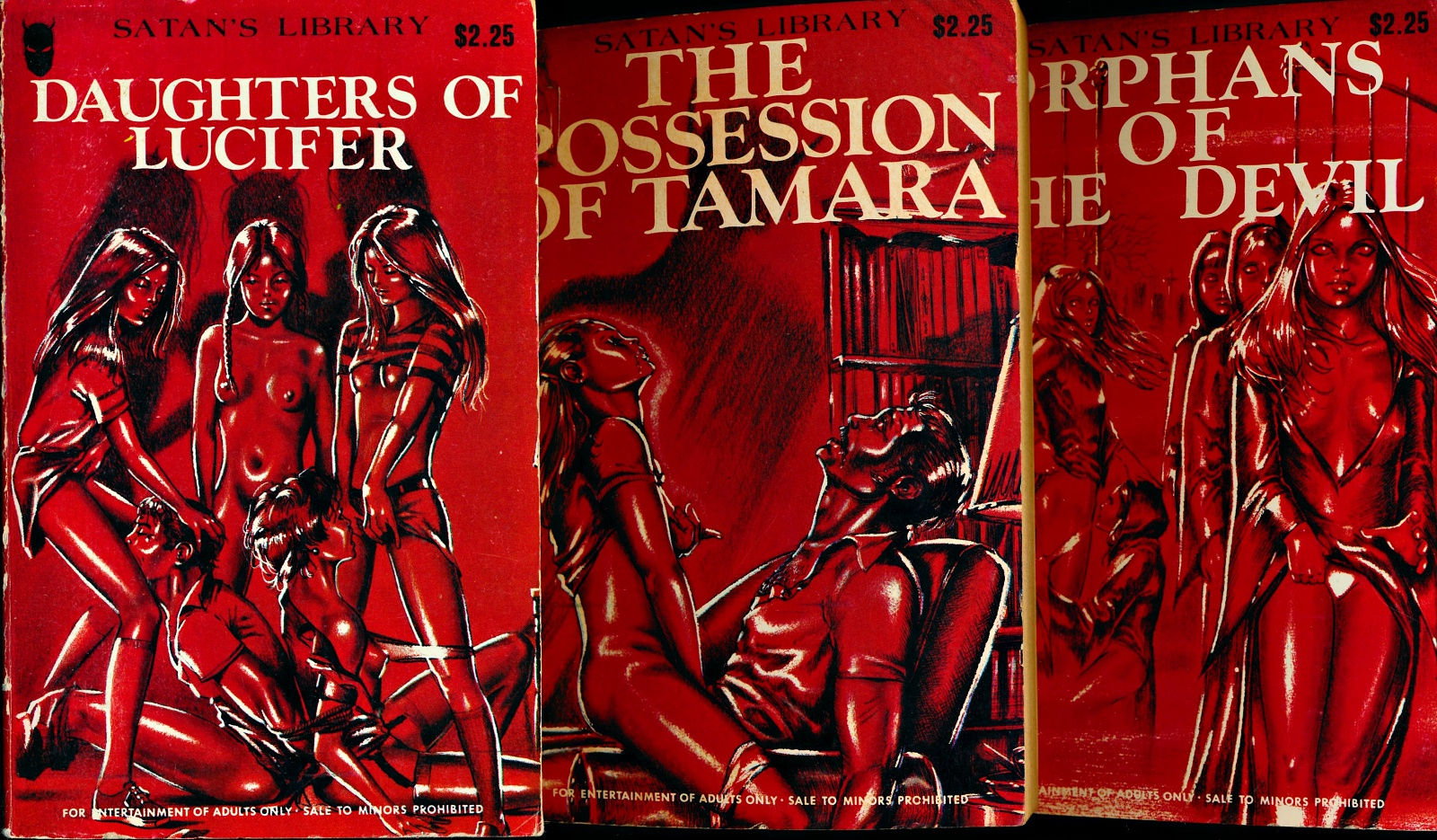 Satan's Library (3 Vintage Paperbacks)