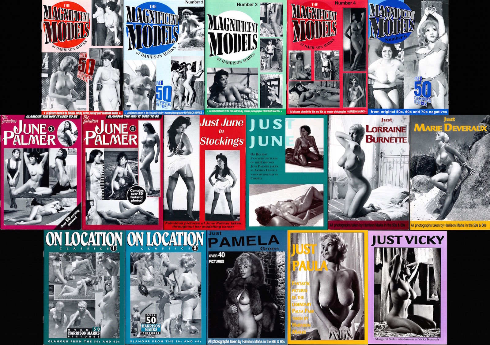 Nostalgia Publications (16 contemporary adult digest fanzine magazines, 1990s)