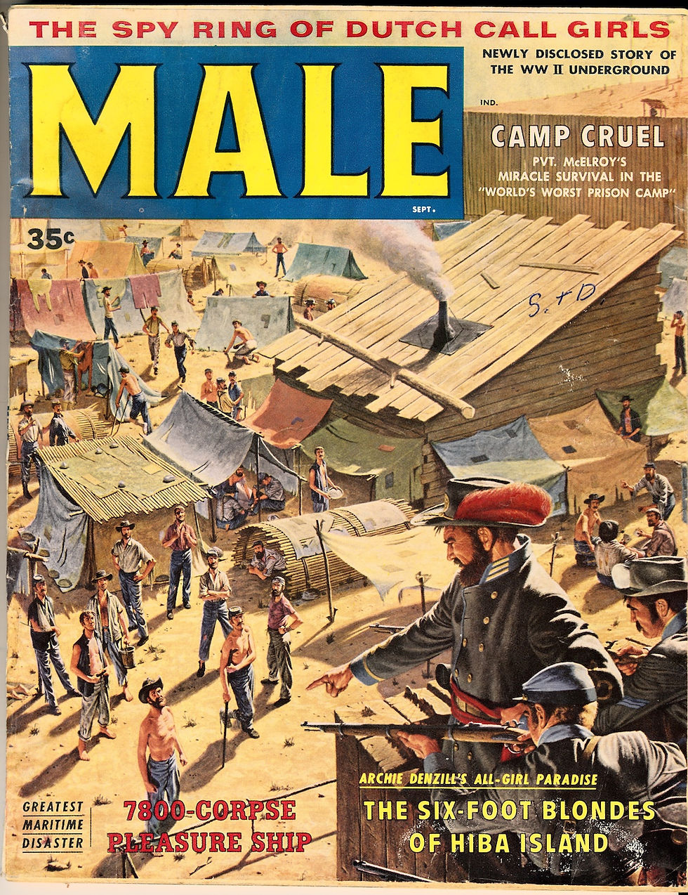 Male (Vintage adventure magazine, Sep 1958)