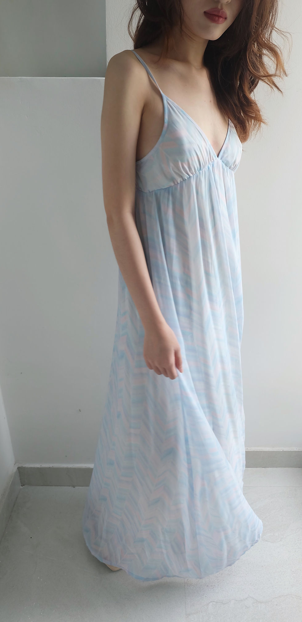Hình thu nhỏ: CHEVRON MAXI DRESS