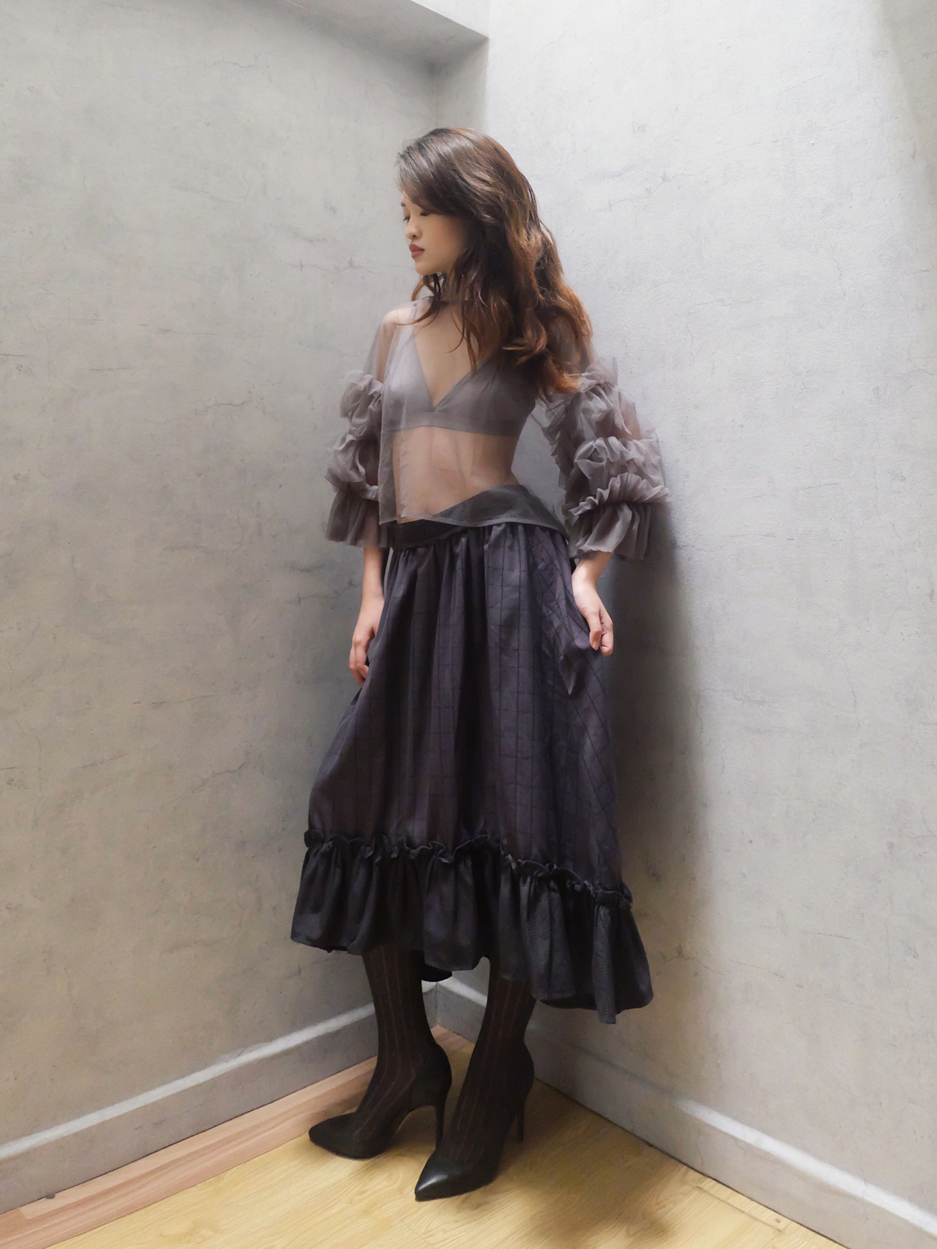 RUFFLE SKIRT