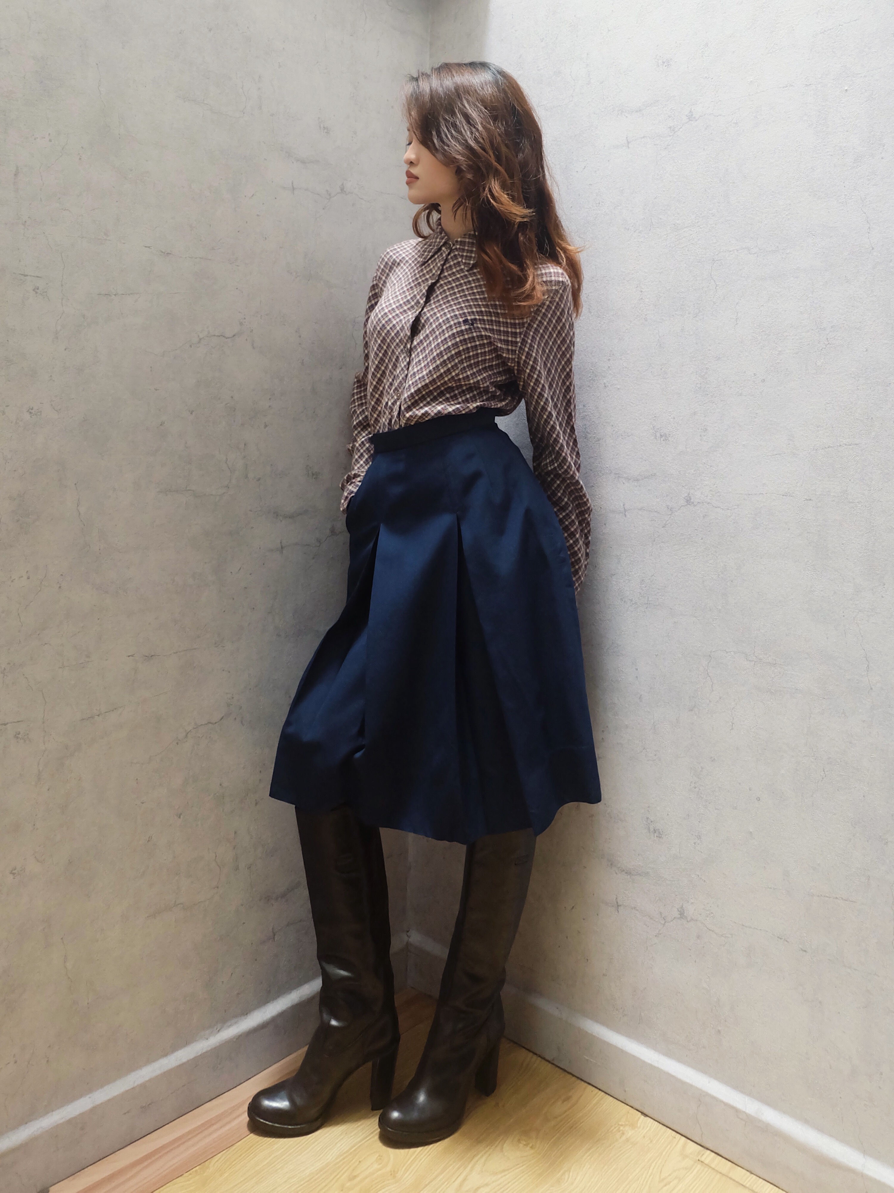 BOX PLEAT SKIRT