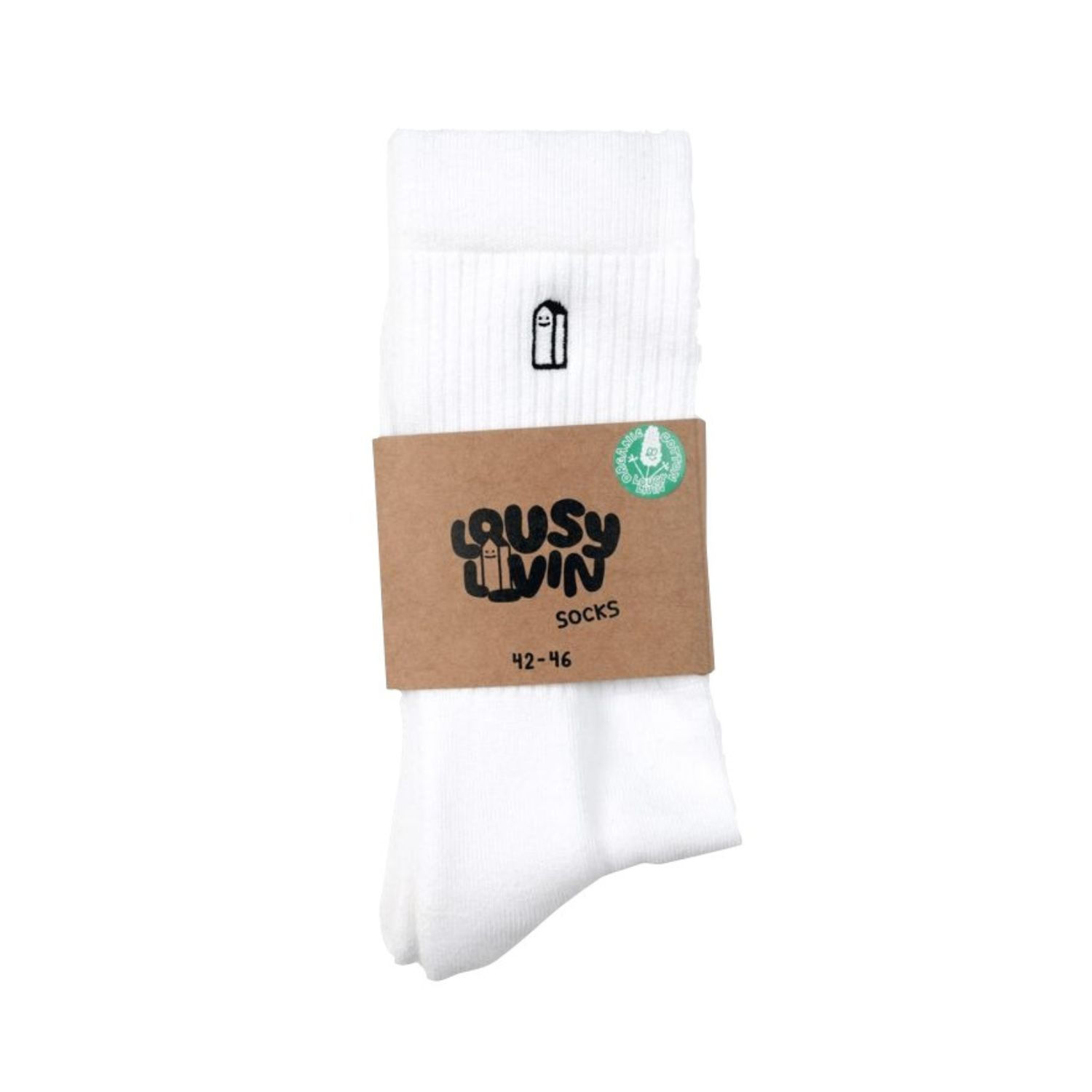 Lousy Livin Street Court Socks White
