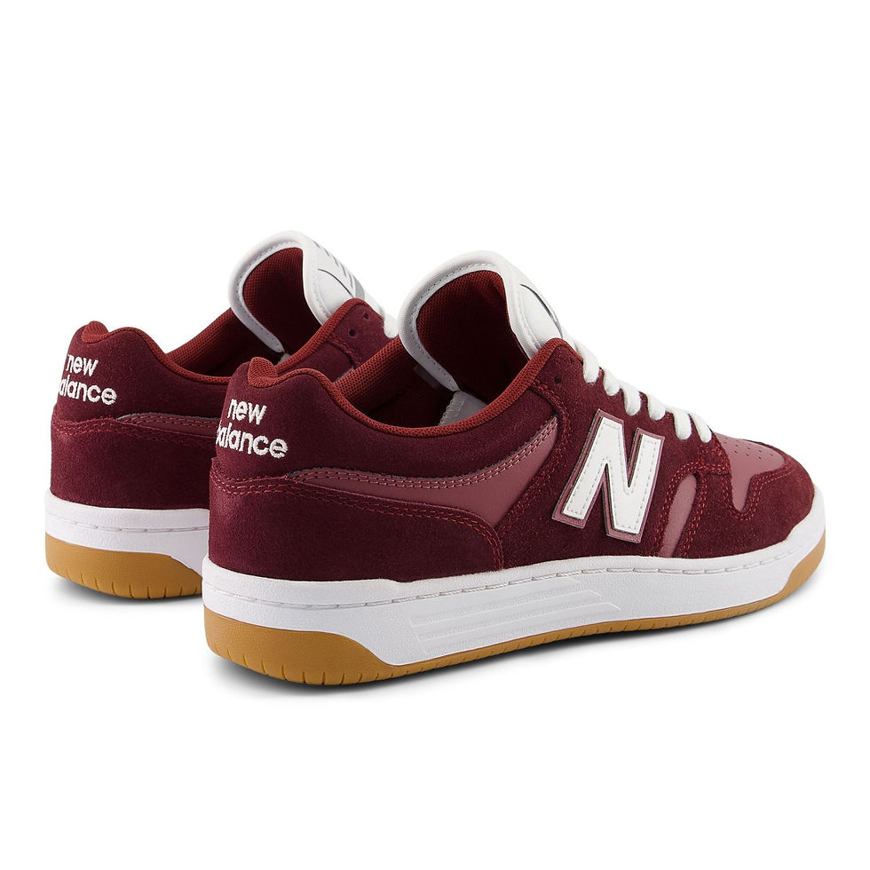Thumbnail: New Balance Numeric 480 Burgundy White