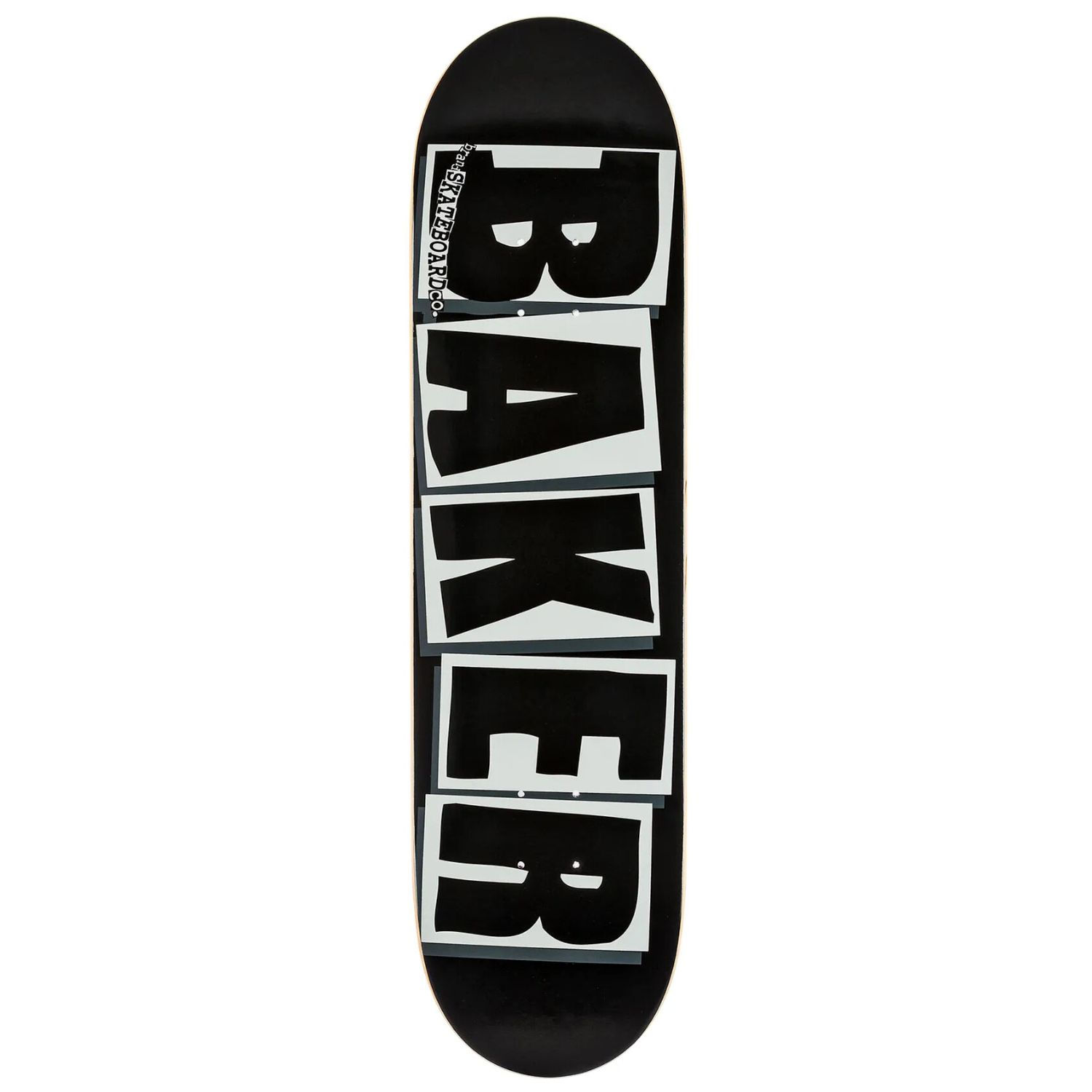 Baker Deck Brand Logo Black / White 8.25"
