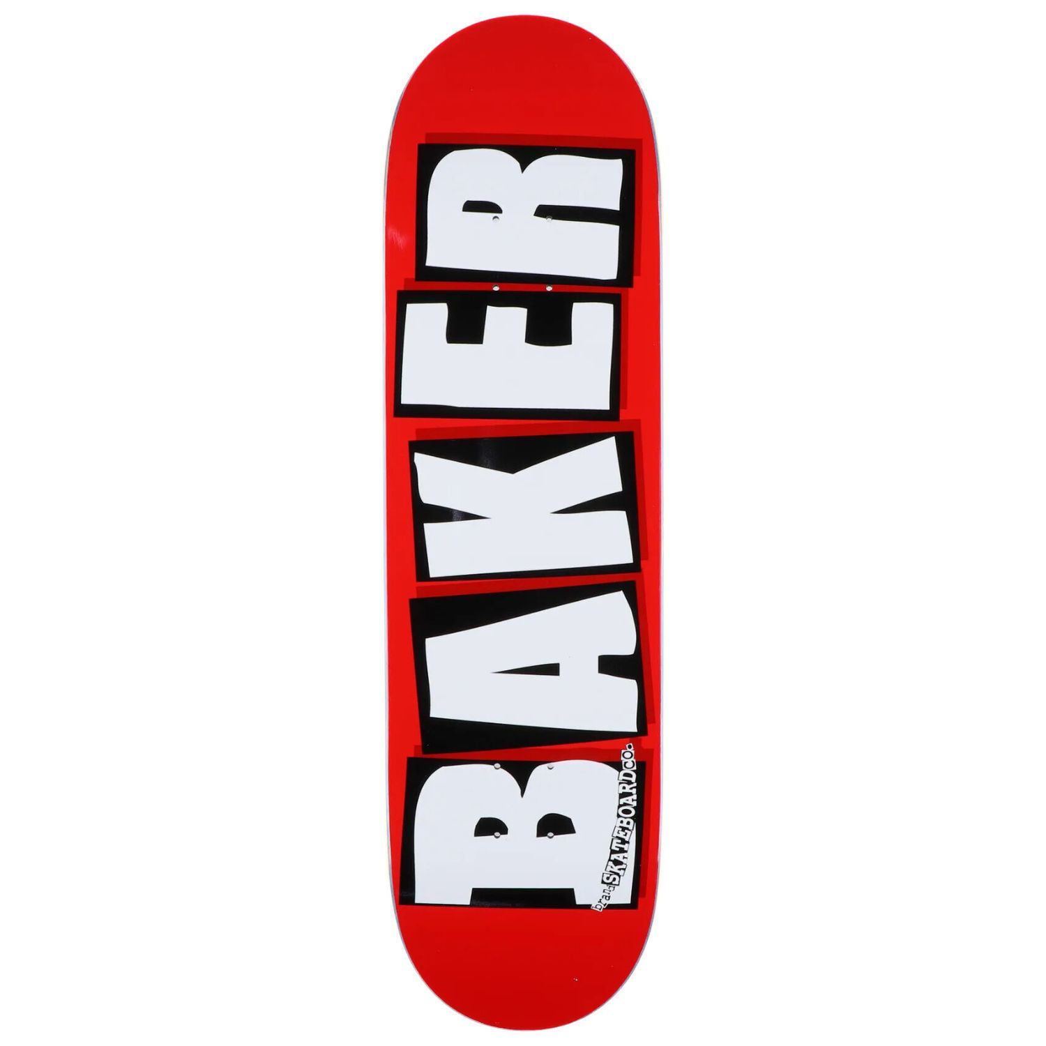 Baker Deck Logo Red / White 8.25"