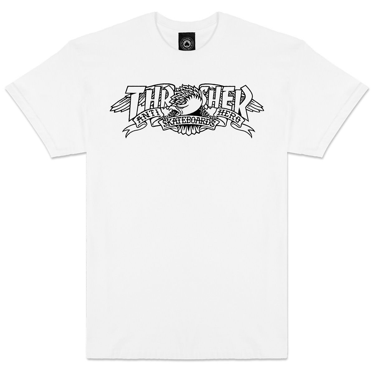 Thrasher X Antihero Mag Banner Tee White