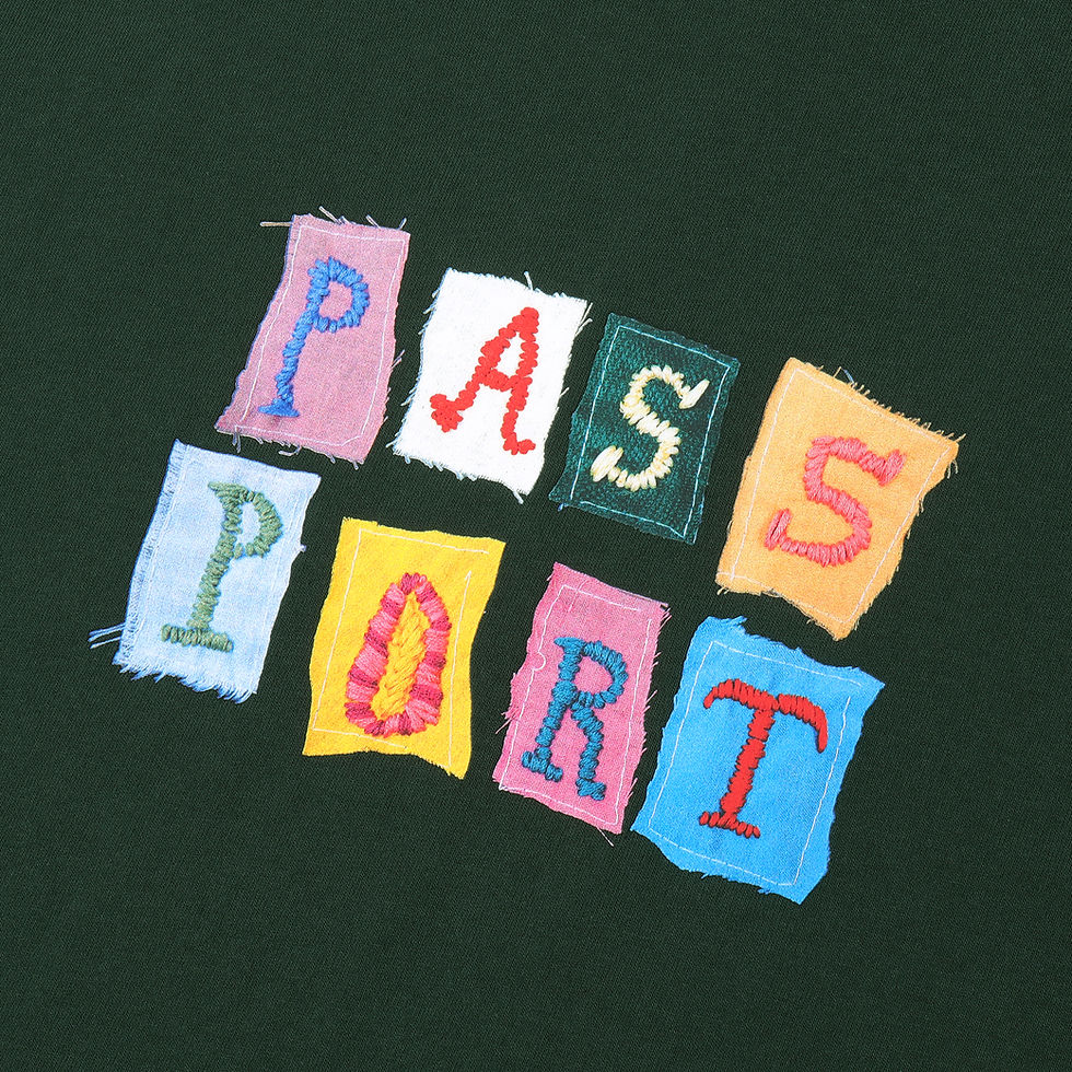 Thumbnail: Passport Patchwork Tee Forest Green