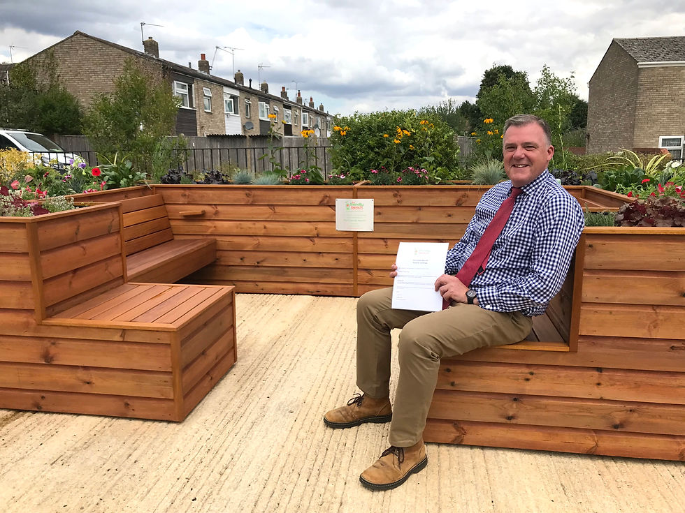 Nik Chapman CEO of Charles Burrell Centre at The Friendly Bench Thetford