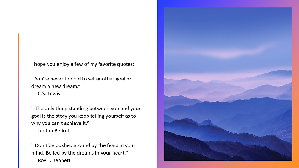 Quotes of Encouragement