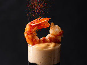 Cappuccino de crevette au paprika fumé, Fumet corsé de Homard Crevette SALSUS