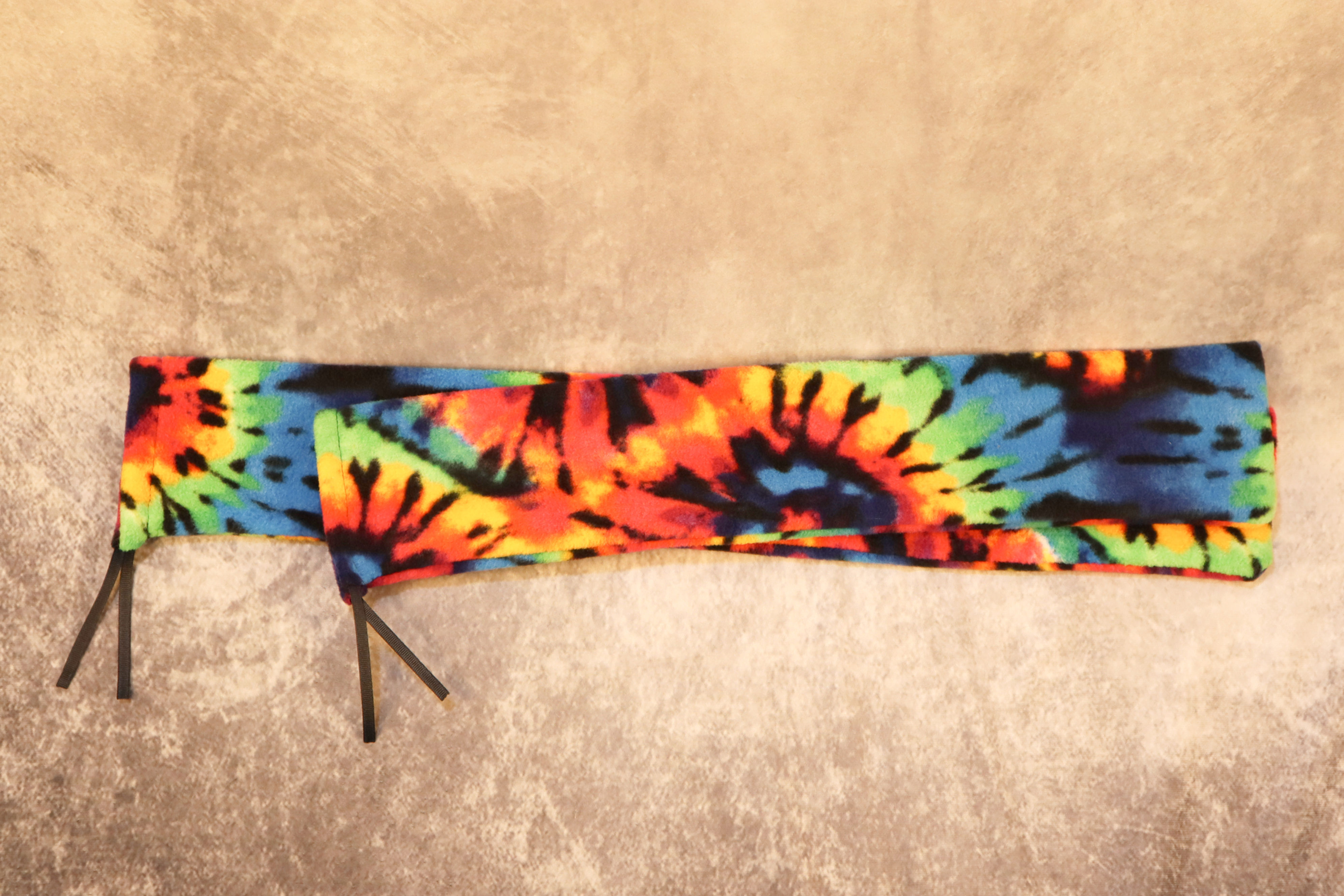 Large tie dye pattern flute bag