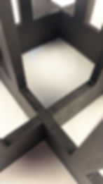 縮圖：14 flutes stand with black dyed finish