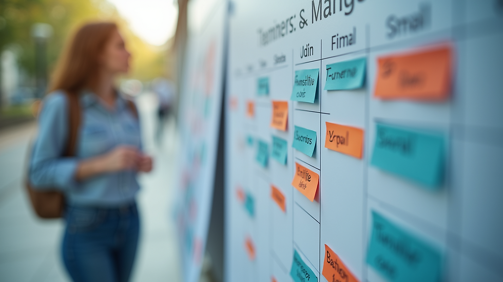 Close-up view of a calendar with scheduled learning and networking events