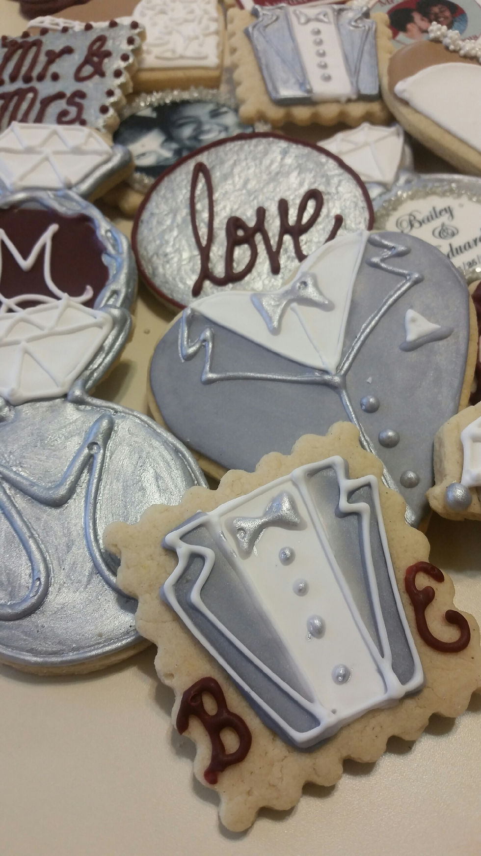 Thumbnail: Wedding/Bridal Shower Cookies
