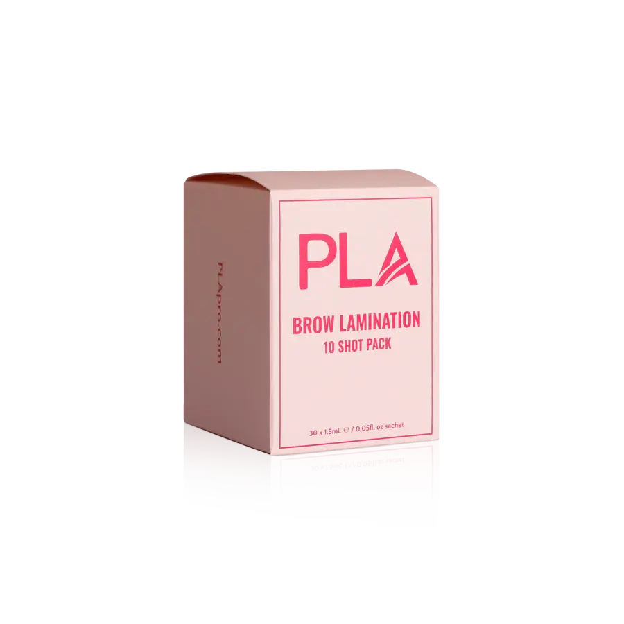 brow lamination side view 10 shot pack