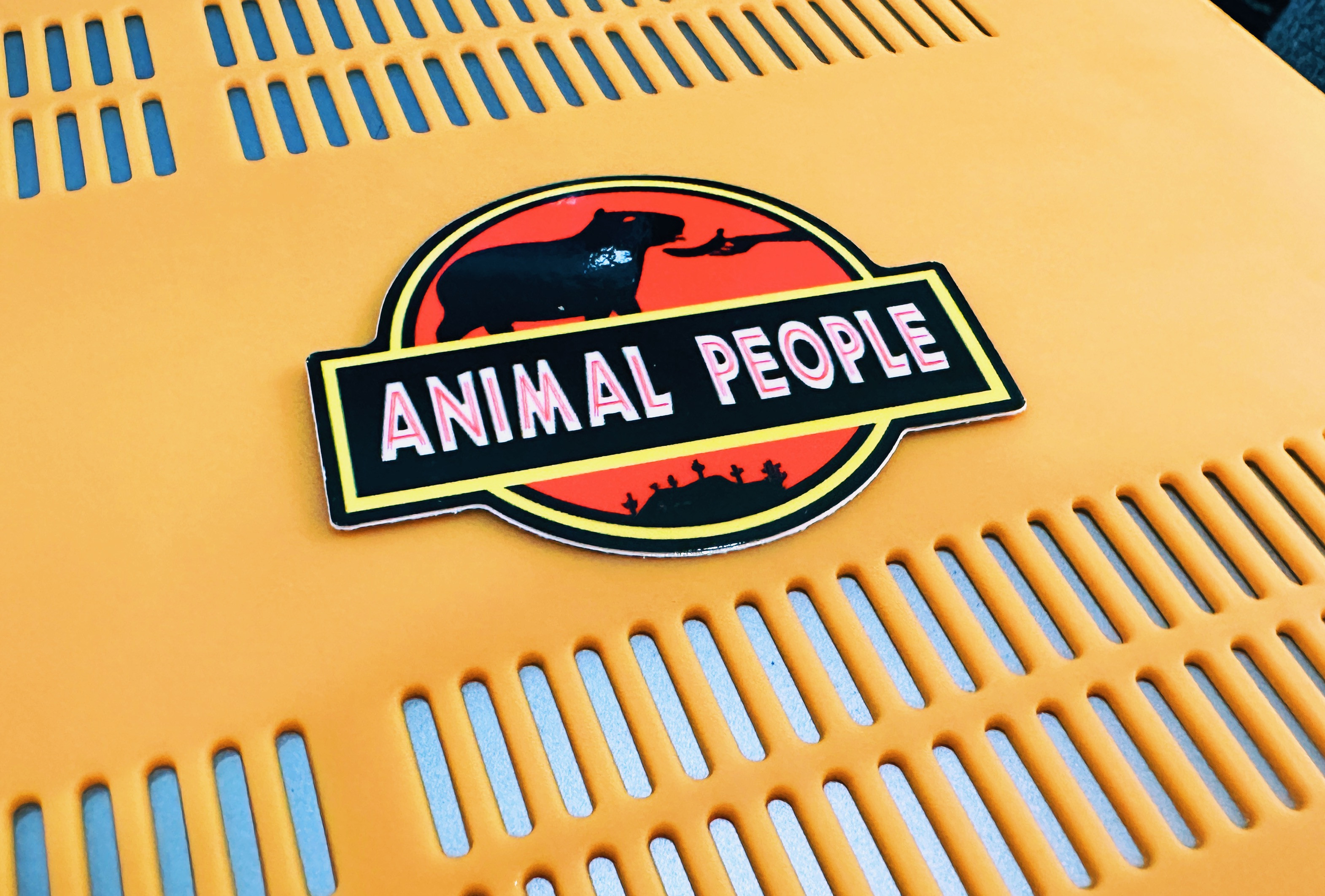 Animal People Jurassic Logo Sticker — view 2