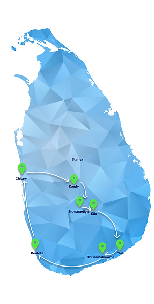 Honeymoon Tour Map