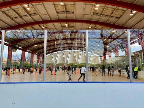 Roller skating at Riverbank State Park