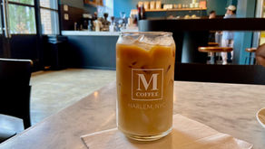iced coffee at Manhattanville Coffee in Harlem